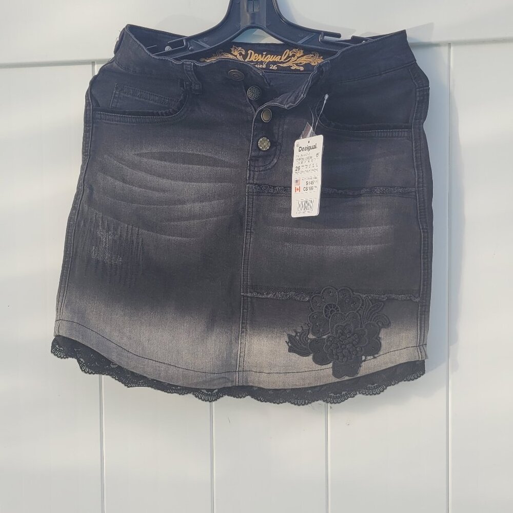 NWT Desigual jean skirt